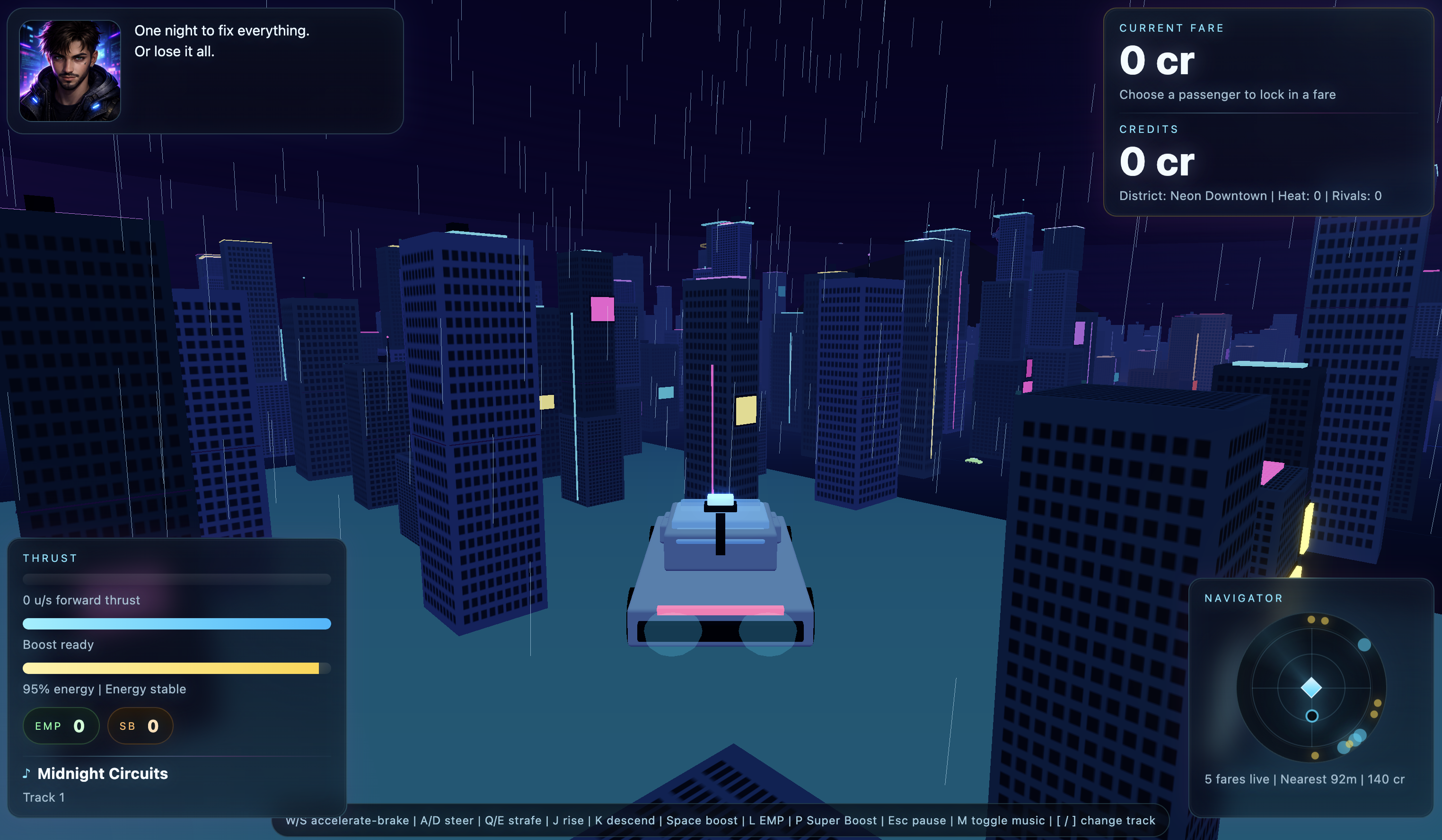 Screenshot of Cybertaxi